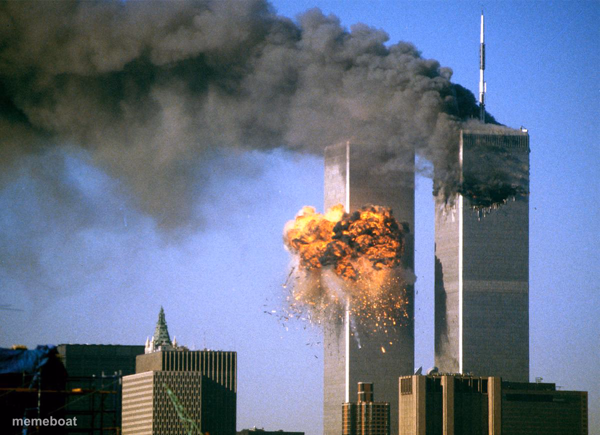 911 9/11 twin towers impact - meme generator image preview