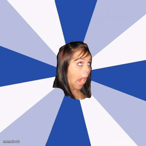 Annoying Facebook Girl - meme generator image preview