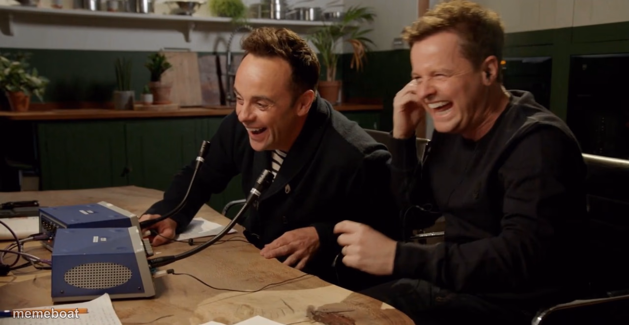 Ant and Dec laughing - meme generator image preview