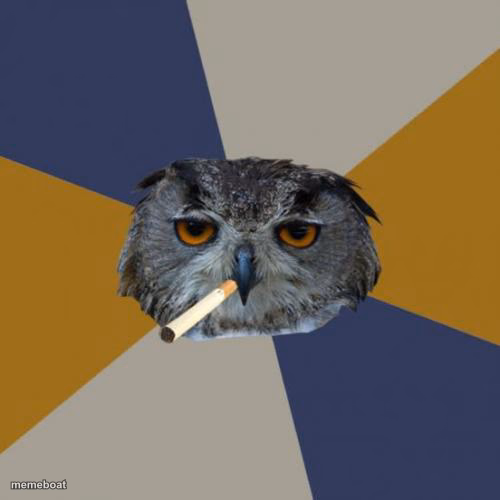 Art Student Owl - meme generator image preview