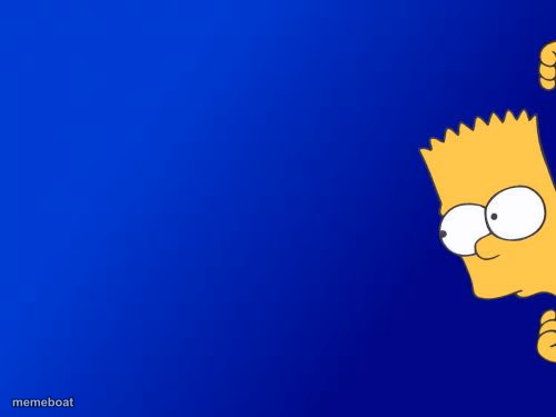 Bart Simpson Peeking - meme generator image preview