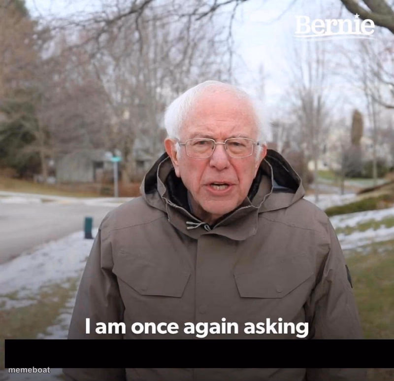 Bernie - meme generator image preview