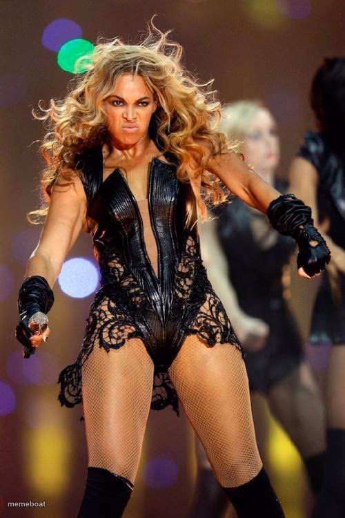 Beyonce Knowles Superbowl Face - meme generator image preview