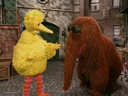 Big Bird And Snuffy - meme generator image preview
