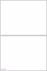 Blank Comic Panel 1x2