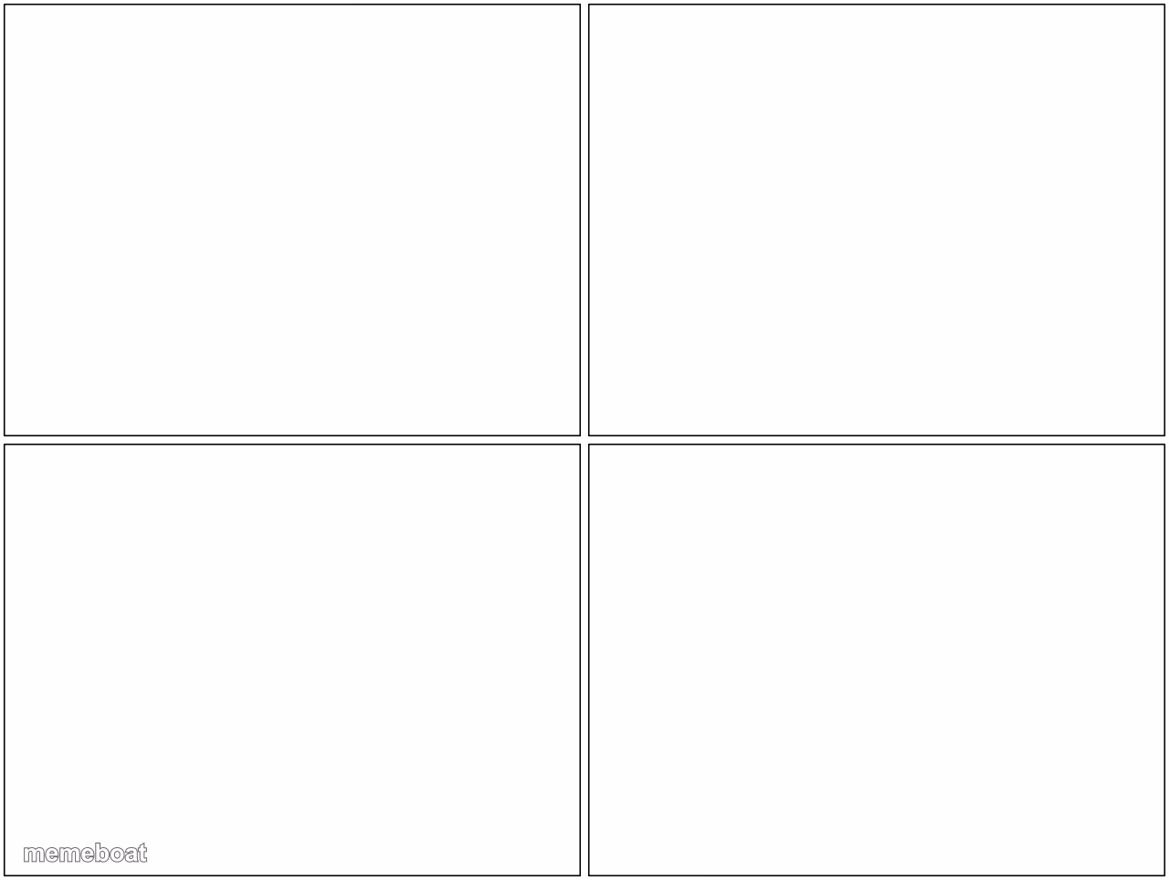 Blank Comic Panel 2x2 - meme generator image preview