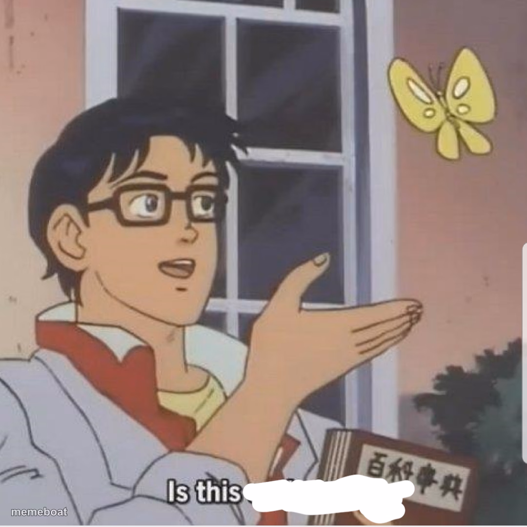 Butterfly man - meme generator image preview