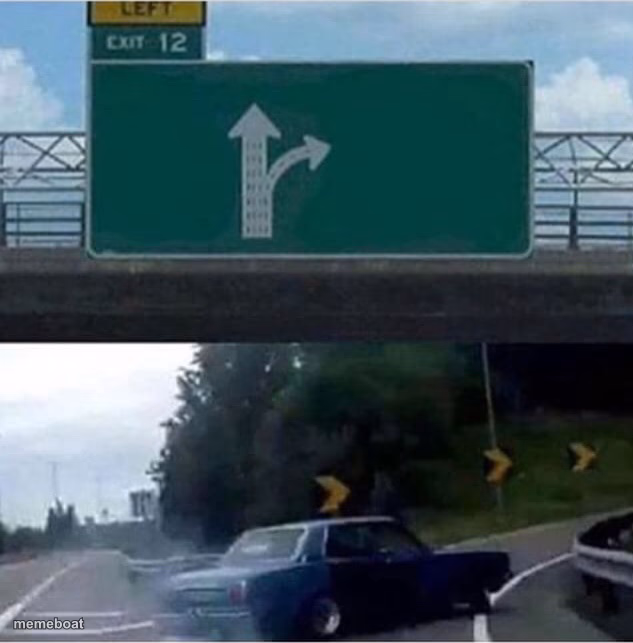 Car turning  - meme generator image preview