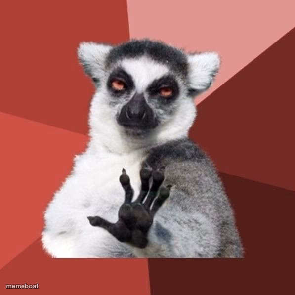 Chill Out Lemur - meme generator image preview