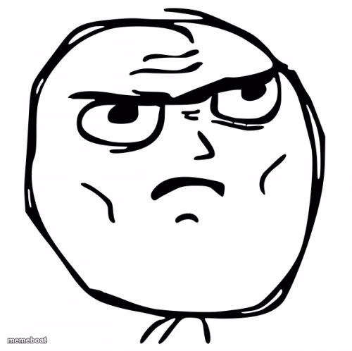 Determined Guy Rage Face - meme generator image preview