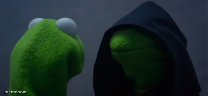 Evil Kermit - meme generator image preview