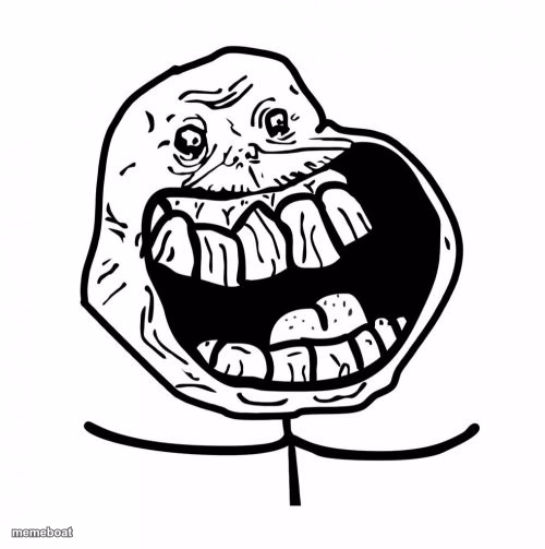 Forever Alone Happy - meme generator image preview