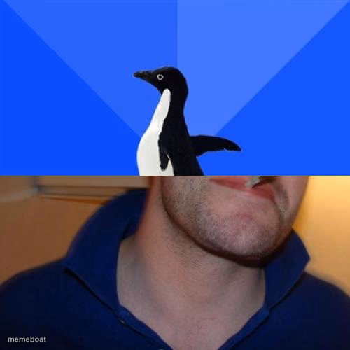 Good Guy Socially Awkward Penguin - meme generator image preview