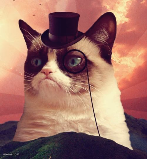 Grumpy Cat Top Hat - meme generator image preview