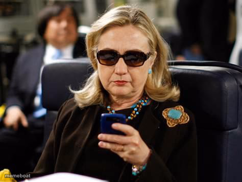 Hillary Clinton Cellphone - meme generator image preview