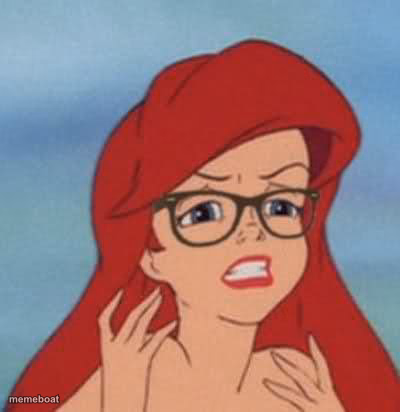 Hipster Ariel - meme generator image preview