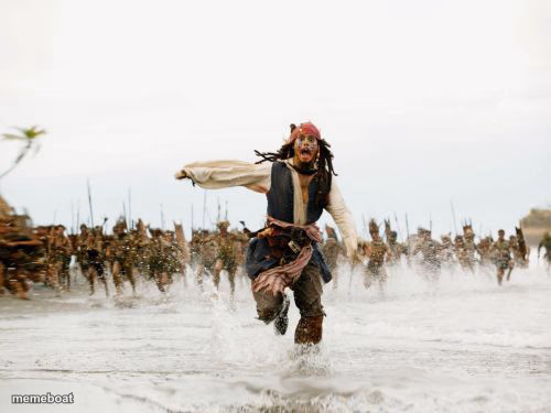 Jack Sparrow Being Chased - meme generator image preview