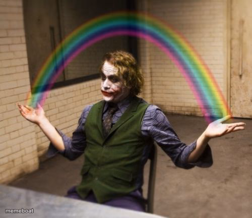 Joker Rainbow Hands - meme generator image preview