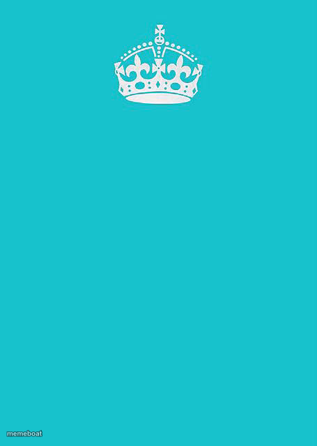 Keep Calm And Carry On Aqua - meme generator image preview