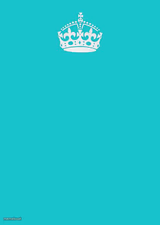 Keep Calm And Carry On Aqua