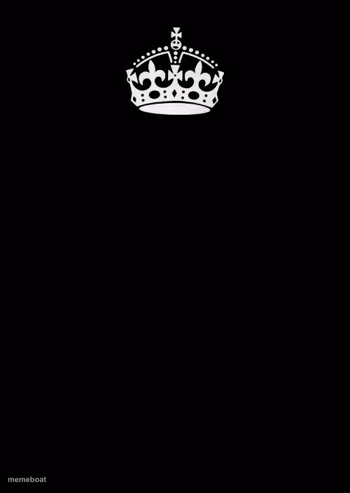 Keep Calm And Carry On Black - meme generator image preview