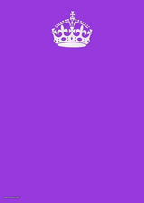 Keep Calm And Carry On Purple