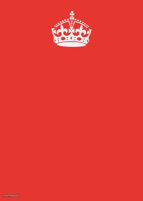 Keep Calm And Carry On Red - meme generator image preview