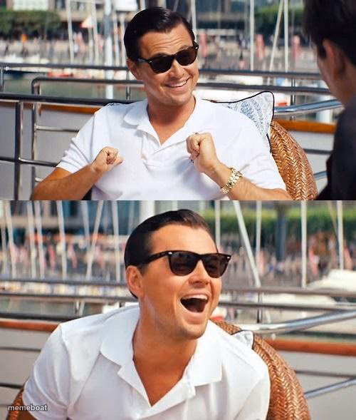 Leonardo Dicaprio Wolf Of Wall Street - meme generator image preview