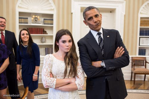 Maroney And Obama Not Impressed - meme generator image preview
