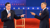 Obama Romney Pointing