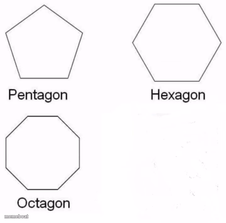 Pentagon Hexagon Octagon - meme generator image preview