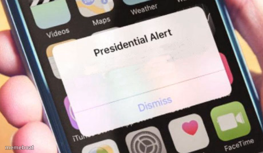Presidential Alert - meme generator image preview