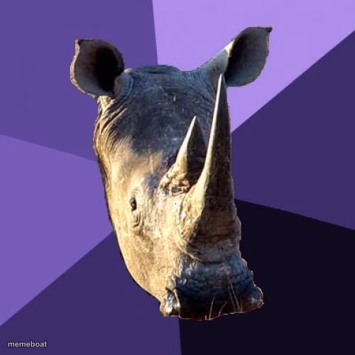 Sexually Oblivious Rhino - meme generator image preview