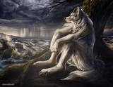 Sitting Wolf