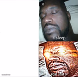 Sleeping Shaq