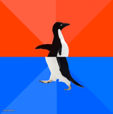 Socially Awesome Awkward Penguin
