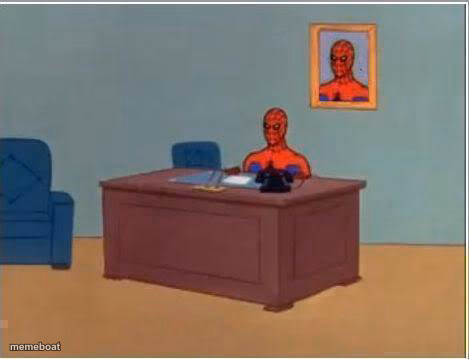 Spiderman Computer Desk - meme generator image preview