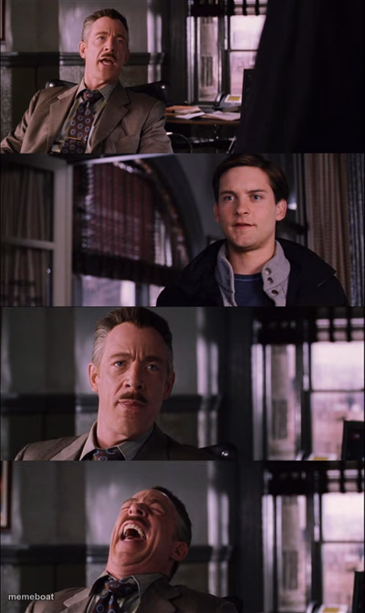Spiderman Laugh - meme generator image preview