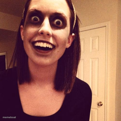 Zombie Overly Attached Girlfriend - meme generator image preview