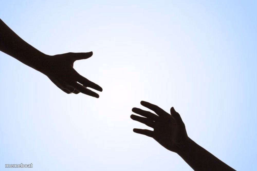 A helping hand - meme generator image preview