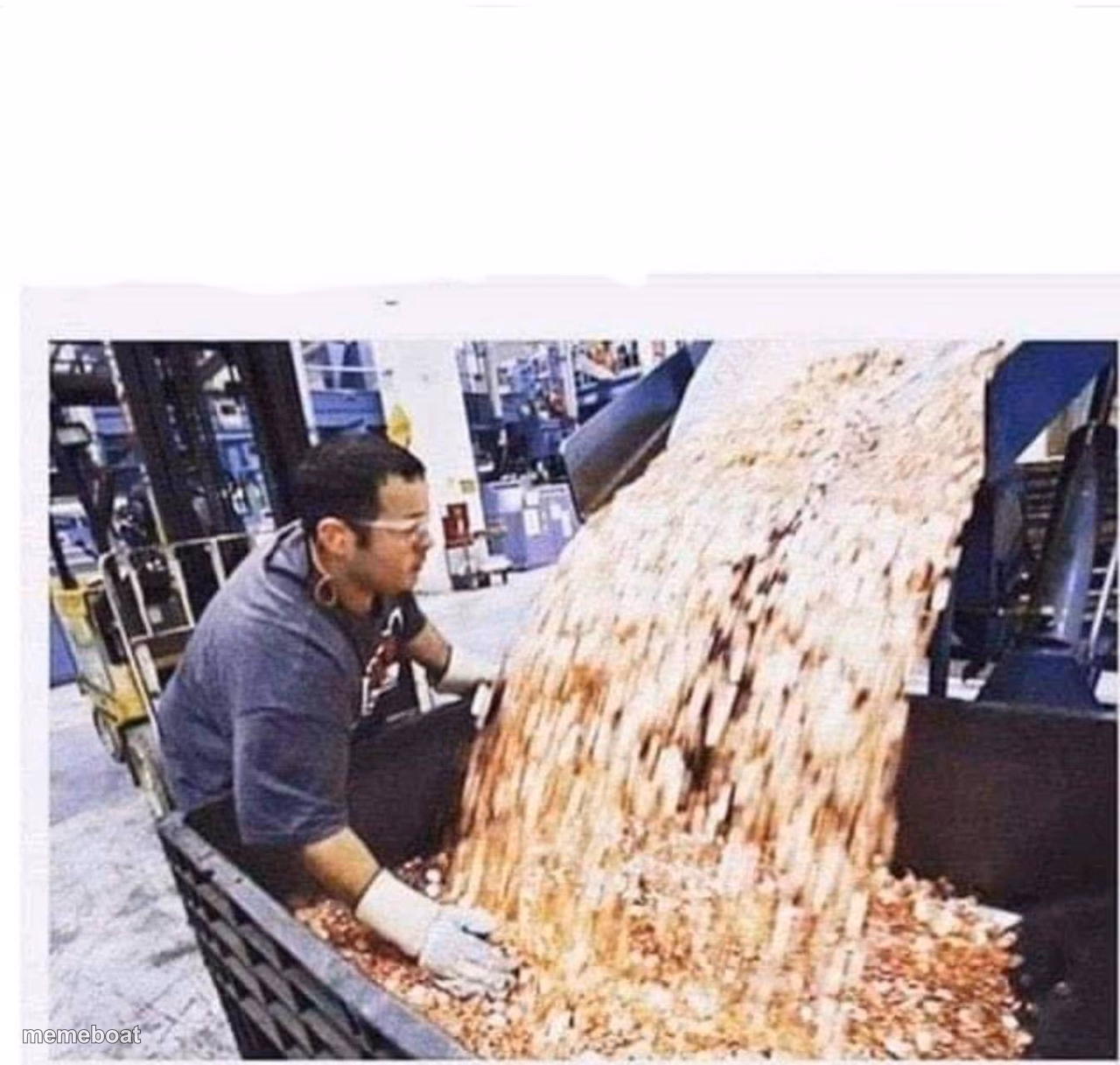 Dumping Pennies Truck - meme generator image preview