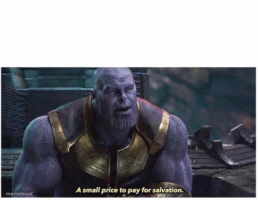 A small price to pay for salvation - meme generator image preview