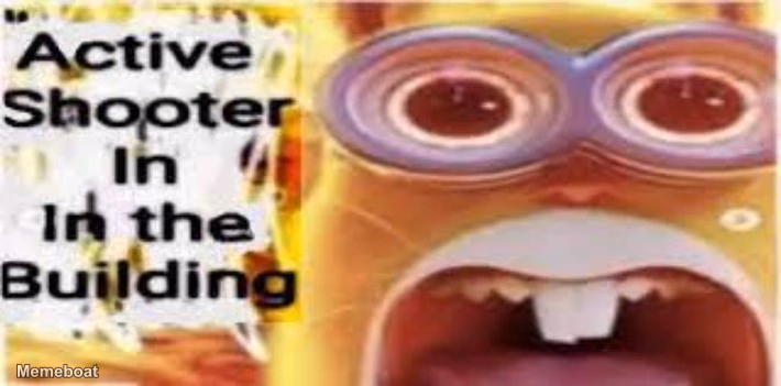Active Shooter in the Building (Rabbid Scream) - meme generator image preview
