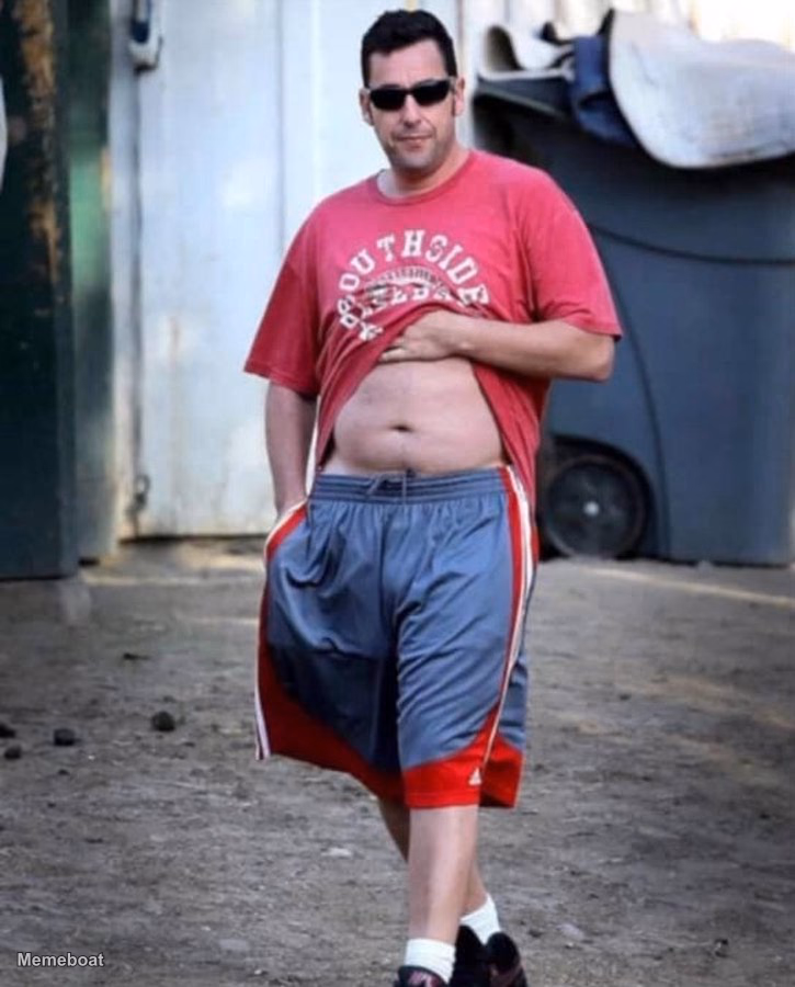 Adam Sandler Belly - meme generator image preview