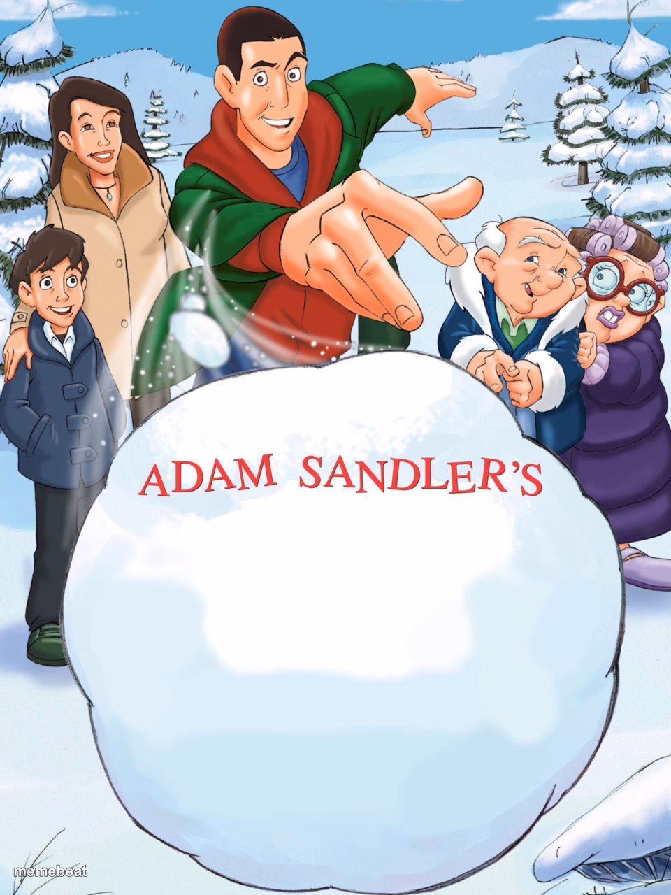 Adam Sandler's snowball - meme generator image preview