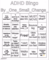 ADHD Bingo