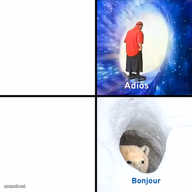 Adios Bonjour - meme generator image preview