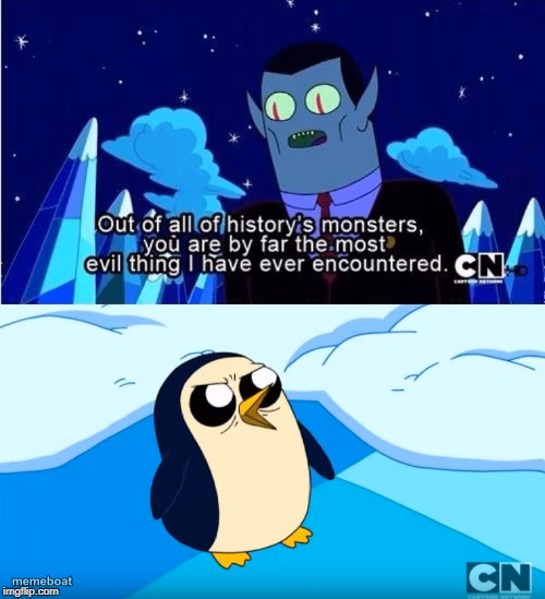 Adventure Time Gunter Hunson Abadeer Most Evil - meme generator image preview