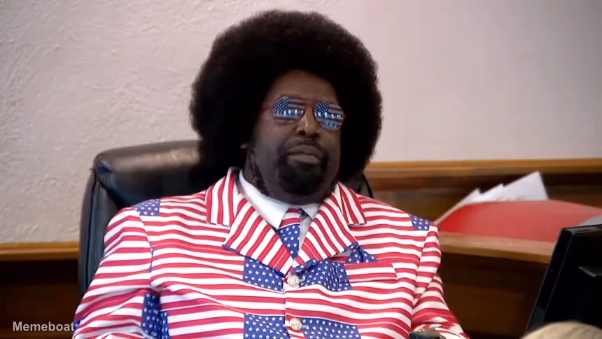 Afroman Flag Suit - meme generator image preview