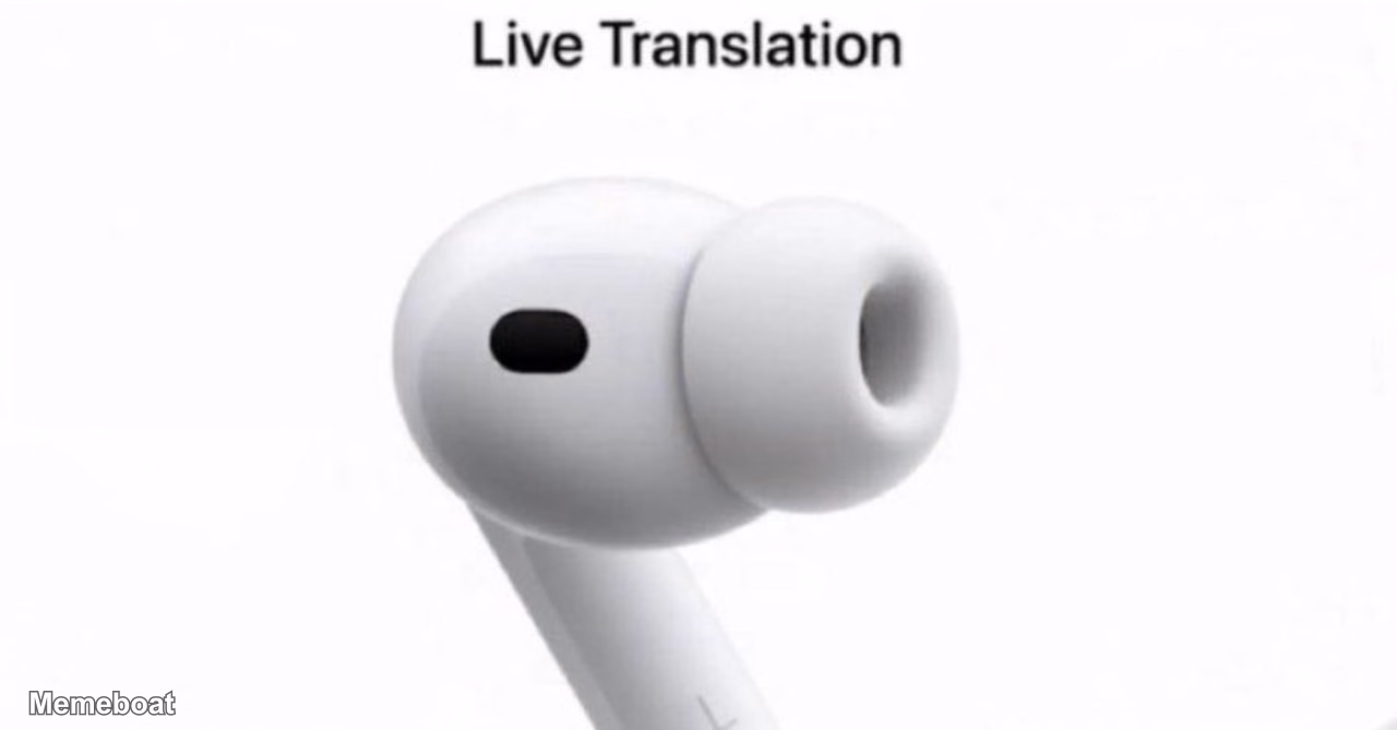 Airpods Pro 3 Live Translation - meme generator image preview